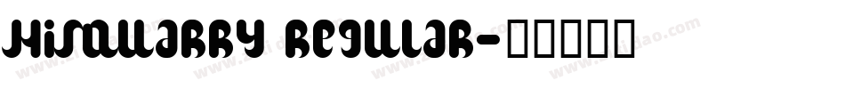 HISQUARRY Regular字体转换